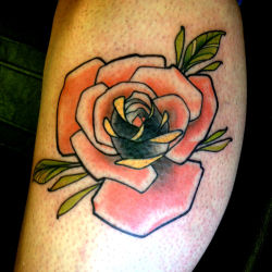fuckyeahtattoos:  rose tattoo done by camdenoir at origins in