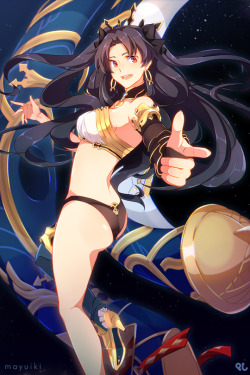 mayuiki-art: Archer / Ishtar  (*low voice* rin is best girl) [pixiv]