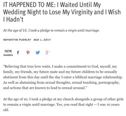 residentgoodgirl:  IT HAPPENED TO ME: I Waited Until My Wedding