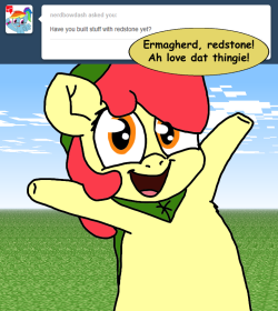 minecraft-applejack:  Applebloom’s obsession with redstone