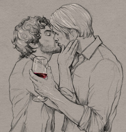 tobiasslash:Will not colour illustration. Because I need Hannigram