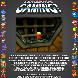 didyouknowgaming:  Conker’s Bad Fur Day.  https://www.youtube.com/watch?v=sW8b19XOO7g#t=644