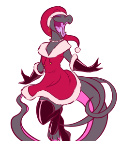 dragons-and-art:pretty Christmas lizard~