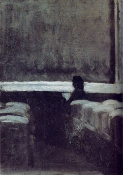anitaleocadia:  Edward Hopper - Solitary Figure in a Theatre,