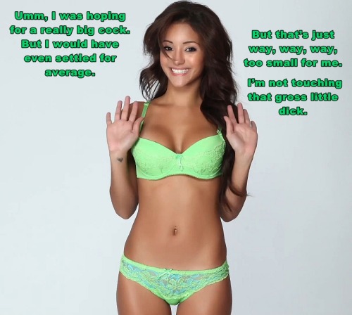 Can you make a small Penis humiliation one with Melanie Iglesias. 