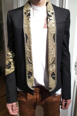 ahmedjones:  Balmain Homme F/W 2013-2014 - Gold Dragon Dinner