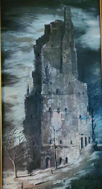 evilbuildingsblog:  Grew up with this painting in my home.