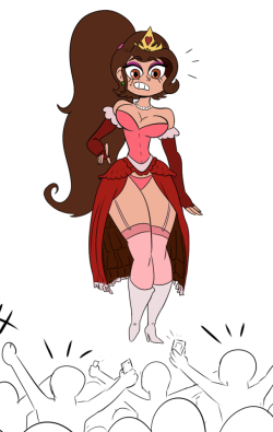 thoughtfulpiraterebel:Request from /co/, Princess Marco as Queen