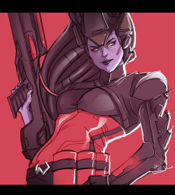 ammosart:  Tonight I finished up Widowmaker.  Love that Overwatch