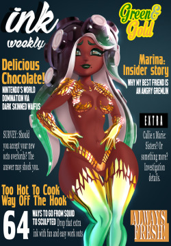 dclzexon: Marina on the cover of Ink Weekly. This was super fun.
