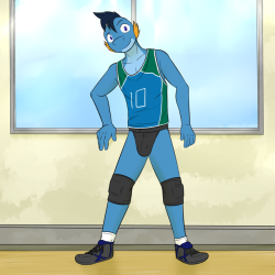 Volleyball Pokedude Pinup: Mudkip