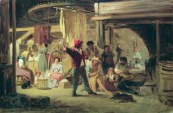 artist-bronnikov:Backstage of the circus, 1859, Fyodor Bronnikov