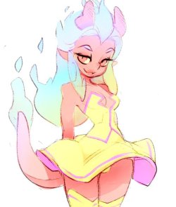 mylittledoxy: Demon lady doodle