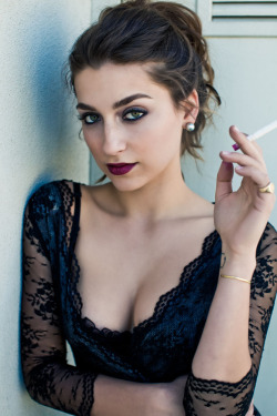AVA   lipstick and cigarettes (dress : dolce & gabbana.
