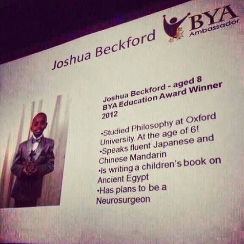 younggigs:  zohbugg:  luciferandphilosophy:  thequeenandthephoenix:  blackgirlsprettythings:  prominent-afro-history:  â€œJoshua Beckford learned to read fluently by the time he was two and a half and taught himself to touch-type on a computer before