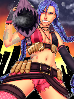 Aaaand, the last poster for Supercon! Jinx from League of Legends La