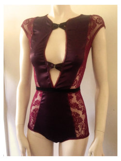 decadentandwilde:  Limited edition Lace and Satin Bodysuit -