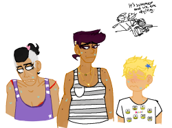 sugarsugarune:  its summer ive got my pompadour on backwards