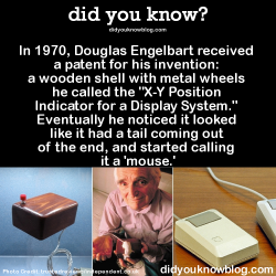 did-you-kno:  In 1970, Douglas Engelbart received a patent for