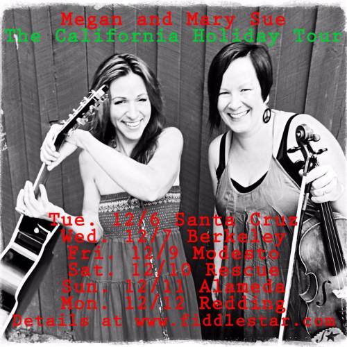 <p>We’re coming back to California to play you the songs of the season and other ones that are also good. I’m doing a fiddle workshop near Sacramento while we’re there so hey, come to that too! #allyearlong #meganandmarysue #californiatour #singersongwriter #fiddle  (at Northern California)</p>
