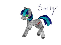 Smitty as a crystal pony!!! COOOOL! Omg so awesome kat.Thanks