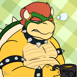 thetauren: Grumpy bowser for Father’s day! He’s the best