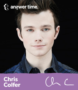 thelandofstories:  Hey Tumblr! Chris Colfer will be answering