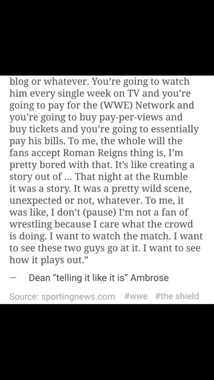 beckybadlasslynch: WWE Superstars Who Have Defended Roman Reigns Part 1   And if haters don’t like it, boo hoo hoo…get over it. Ignore and scroll past. Simple as that :) 