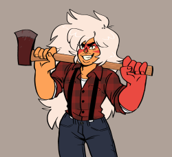 kodiakbearr:  LUMBERJACK JASPER!! and more jaspearl for your