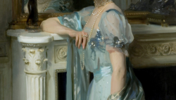 closeupofpaintings:  John Singer Sargent  - Mrs. Louis E. Raphael