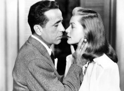 classic-hollywood-glam:Humphrey Bogart and Lauren Bacall Dark