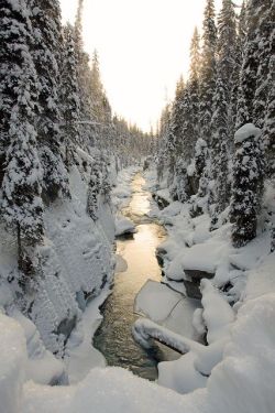 bluepueblo:  Snow River, British Columbia, Canada photo via channing
