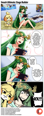 mgx0: Patreon Reward for Flaas about a comic of Palutena and