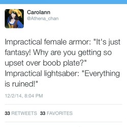 athenacosplay:  I had my first popular tweet! Or at least the