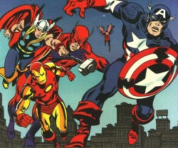 boomerstarkiller67:  The Avengers - art by Sal Buscema and John
