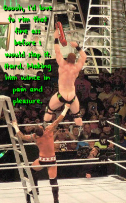 wrestlingssexconfessions:  Ooooh, I’d love to rim that fine