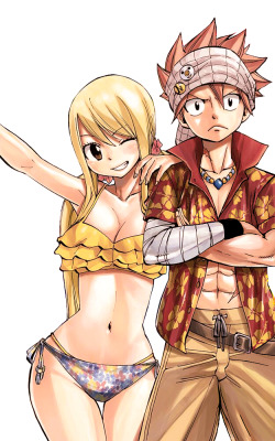 hirata-s:  Natsu and Lucy - Weekly Shonen Magazine vol. 34 cover