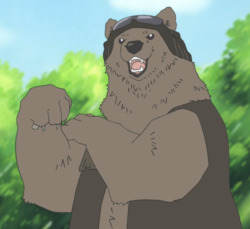 grizzlysanwuff:  Grizzly, the baddest grizzly bear from Shirokuma