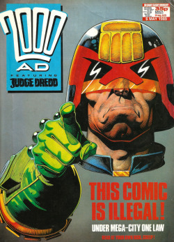 Cover art by Cliff Robinson for 2000AD, Prog 625 (May 1989).