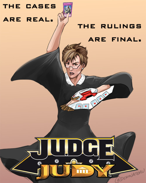 sliferthewhydidigeta:   i drew this because I STILL COULDN’T BELIEVE THAT YUGIOH CASE ACTUALLY GOT ON  JUDGE JUDY AHAHAHAH  