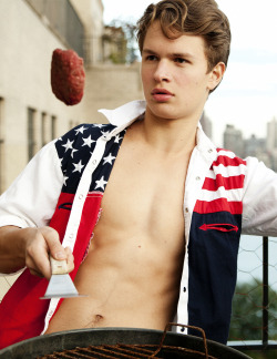 tomgay: meninvogue: Ansel Elgort photographed by Sophie Elgort