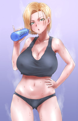 fandoms-females:  AF #11 -  After A Hott Workout (   ANDROIDE