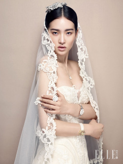 koreanmodel:  Yoo Ji Ahn by Ahn Joo Young for Elle Bride May