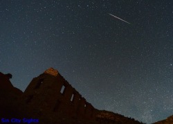 Shot the Lyrids early   Sunday   morning at Delamar ghost town.