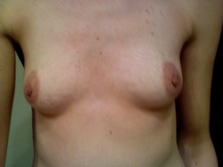 jjslick840:My favorite little tits i love her nipples and strech