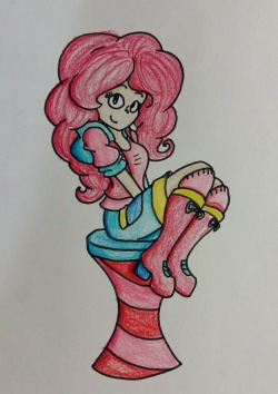 Another coloured pencil sketch. This one is a humanized Pinkie