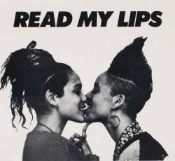 beehymns:Gran Fury, Read My Lips, 1987.