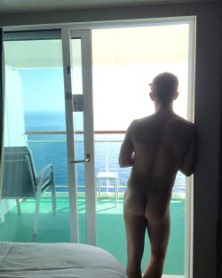 zacockenden:  #cruise #NCL #Europe #nakedboy #Balcony #Suite