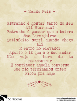 so-nacionais:  Nando Reis- All Star Facebook [x] Twitter [x]