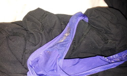 pantpervert69:  stepdaughter’s worn panties, stained just like